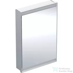   Geberit ONE 60x90 cm-es 1 ajtós falsík alatti tükrös szekrény ComfortLight világítással,balos,eloxált alumínium 505.800.00.1