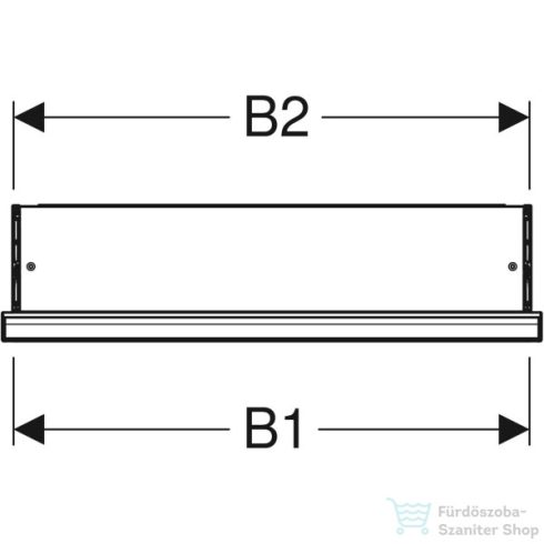Geberit ONE 60x90 cm-es 1 ajtós falsík alatti tükrös szekrény ComfortLight világítással,balos,eloxált alumínium 505.800.00.1