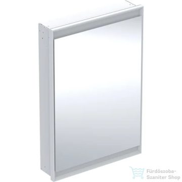   Geberit ONE 60x90 cm-es 1 ajtós falsík alatti tükrös szekrény ComfortLight világítással,balos,fehér/porszórt alumínium 505.800.00.2
