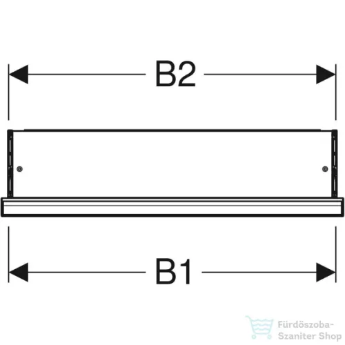 Geberit ONE 60x90 cm-es 1 ajtós falsík alatti tükrös szekrény ComfortLight világítással,balos,fehér/porszórt alumínium 505.800.00.2