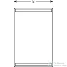 Geberit ONE 60x90 cm-es 1 ajtós falsík alatti tükrös szekrény ComfortLight világítással,balos,matt fekete/porszórt alumínium 505.800.00.7