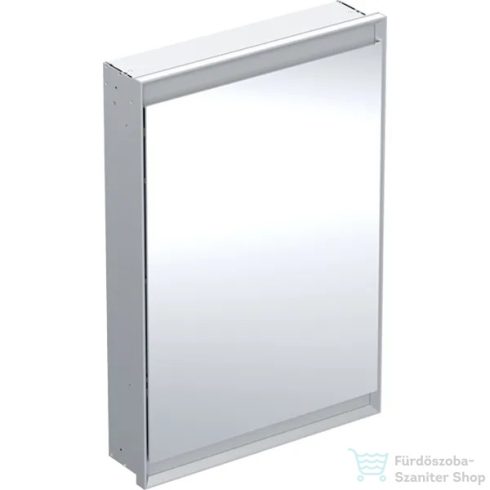 Geberit ONE 60x90 cm-es 1 ajtós falsík alatti tükrös szekrény ComfortLight világítással,jobbos,eloxált alumínium 505.801.00.1