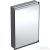 Geberit ONE 60x90 cm-es 1 ajtós falsík alatti tükrös szekrény ComfortLight világítással,jobbos,matt fekete/porszórt alumínium 505.801.00.7