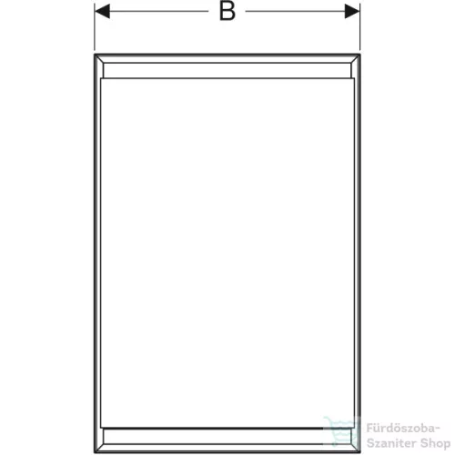 Geberit ONE 60x90 cm-es 1 ajtós falsík alatti tükrös szekrény ComfortLight világítással,jobbos,matt fekete/porszórt alumínium 505.801.00.7