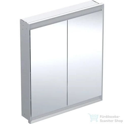 Geberit ONE 75x90 cm-es 2 ajtós falsík alatti tükrös szekrény ComfortLight világítással,eloxált alumínium 505.802.00.1