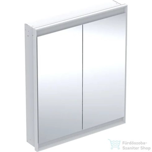 Geberit ONE 75x90 cm-es 2 ajtós falsík alatti tükrös szekrény ComfortLight világítással,fehér/porszórt alumínium 505.802.00.2