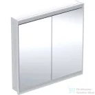 Geberit ONE 90x90 cm-es 2 ajtós falsík alatti tükrös szekrény ComfortLight világítással,fehér/porszórt alumínium 505.803.00.2