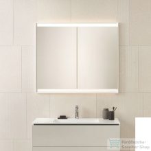   Geberit ONE 105x90 cm-es 2 ajtós falsík alatti tükrös szekrény ComfortLight világítással,eloxált alumínium 505.804.00.1