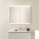 Geberit ONE 105x90 cm-es 2 ajtós falsík alatti tükrös szekrény ComfortLight világítással,fehér/porszórt alumínium 505.804.00.2