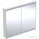 Geberit ONE 105x90 cm-es 2 ajtós falsík alatti tükrös szekrény ComfortLight világítással,fehér/porszórt alumínium 505.804.00.2
