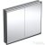 Geberit ONE 105x90 cm-es 2 ajtós falsík alatti tükrös szekrény ComfortLight világítással,matt fekete/porszórt alumínium 505.804.00.7