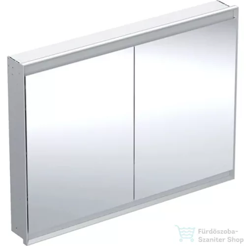 Geberit ONE 120x90 cm-es 2 ajtós falsík alatti tükrös szekrény ComfortLight világítással,eloxált alumínium 505.805.00.1