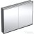 Geberit ONE 120x90 cm-es 2 ajtós falsík alatti tükrös szekrény ComfortLight világítással,matt fekete/porszórt alumínium 505.805.00.7