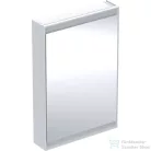 Geberit ONE 60x90 cm-es 1 ajtós tükrös szekrény ComfortLight világítással,balos,fehér/porszórt alumínium 505.810.00.2
