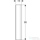 Geberit ONE 60x90 cm-es 1 ajtós tükrös szekrény ComfortLight világítással,balos,fehér/porszórt alumínium 505.810.00.2