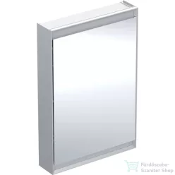   Geberit ONE 60x90 cm-es 1 ajtós tükrös szekrény ComfortLight világítással,jobbos,eloxált alumínium 505.811.00.1