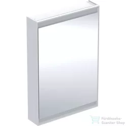   Geberit ONE 60x90 cm-es 1 ajtós tükrös szekrény ComfortLight világítással,jobbos,fehér/porszórt alumínium 505.811.00.2