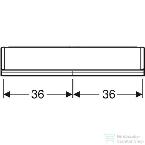 Geberit ONE 75x90 cm-es kétajtós tükrös szekrény ComfortLight-tal,fehér/porszórt alumínium 505.812.00.2