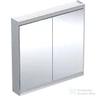 Geberit ONE 90x90 cm-es kétajtós tükrös szekrény ComfortLight-tal,eloxált alumínium 505.813.00.1