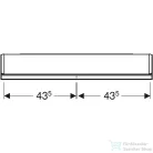 Geberit ONE 90x90 cm-es kétajtós tükrös szekrény ComfortLight-tal,eloxált alumínium 505.813.00.1