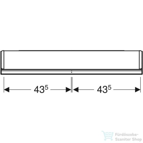 Geberit ONE 90x90 cm-es kétajtós tükrös szekrény ComfortLight-tal,eloxált alumínium 505.813.00.1