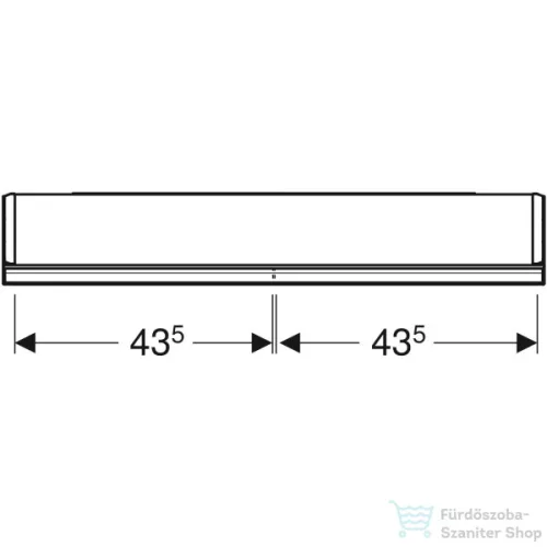 Geberit ONE 90x90 cm-es kétajtós tükrös szekrény ComfortLight-tal,eloxált alumínium 505.813.00.1