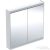 Geberit ONE 90x90 cm-es kétajtós tükrös szekrény ComfortLight-tal,fehér/porszórt alumínium 505.813.00.2
