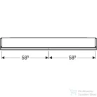 Geberit ONE 120x90 cm-es kétajtós tükrös szekrény ComfortLight-tal,fehér/porszórt alumínium 505.815.00.2