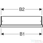 Geberit ONE 60x90 cm-es 1 ajtós falsík alatti tükrös szekrény ComfortLight világítással,balos,fehér/porszórt alumínium 505.820.00.2