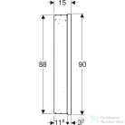 Geberit ONE 60x90 cm-es 1 ajtós falsík alatti tükrös szekrény ComfortLight világítással,balos,matt fekete/porszórt alumínium 505.820.00.7