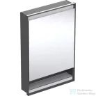 Geberit ONE 60x90 cm-es 1 ajtós falsík alatti tükrös szekrény ComfortLight világítással,jobbos,matt fekete/porszórt alumínium 505.821.00.7