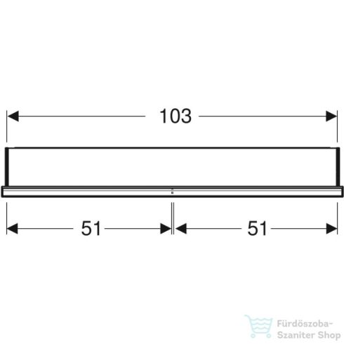 Geberit ONE 105x90 cm-es 2 ajtós,nyitott polcos falsík alatti tükrös szekrény ComfortLight világítással,matt fekete/porszórt alumínium 505.824.00.7