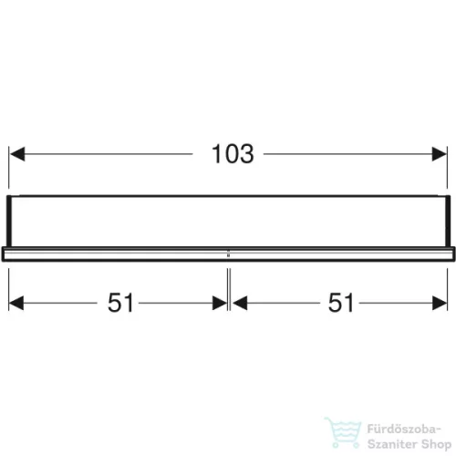 Geberit ONE 105x90 cm-es 2 ajtós,nyitott polcos falsík alatti tükrös szekrény ComfortLight világítással,matt fekete/porszórt alumínium 505.824.00.7