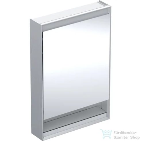 Geberit ONE 60x90 cm-es 1 ajtós tükrös szekrény ComfortLight világítással,jobbos,eloxált alumínium 505.831.00.1