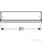 Geberit ONE 60x90 cm-es 1 ajtós tükrös szekrény ComfortLight világítással,jobbos,fehér/porszórt alumínium 505.831.00.2
