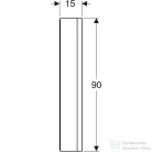 Geberit ONE 75x90 cm-es kétajtós tükrös szekrény ComfortLight világítással,nyitott polccal,eloxált alumínium 505.832.00.1