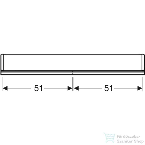 Geberit ONE 105x90 cm-es kétajtós tükrös szekrény ComfortLight világítással,nyitott polccal,fehér/porszórt alumínium 505.834.00.2