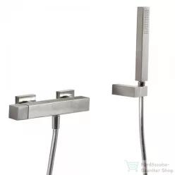   Tres CUADRO EXCLUSIVE zuhany csaptelep, zuhanyszettel, rozsdamentes acél 50716703