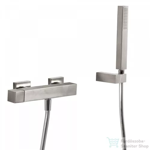 Tres CUADRO EXCLUSIVE zuhany csaptelep, zuhanyszettel, rozsdamentes acél 50716703