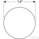 Geberit öntapadós kozmetikai tükör 3X nagyítással,510100000