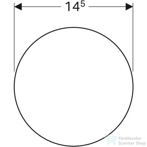 Geberit öntapadós kozmetikai tükör 3X nagyítással,510100000