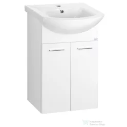   AQUALINE ZOJA mosdótartó szekrény, 2 ajtós, 42x74x25cm, fehér (51045A)