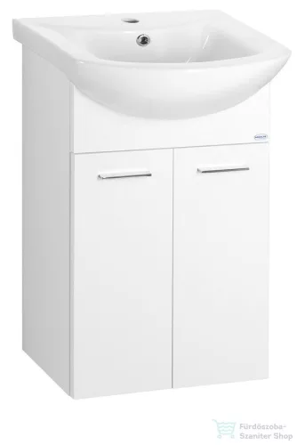 AQUALINE ZOJA mosdótartó szekrény, 2 ajtós, 42x74x25cm, fehér (51045A)