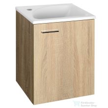   AQUALINE ZOJA mosdótartó szekrény, jobbos, 40x50x32cm, platina tölgy, 51048DP