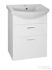AQUALINE ZOJA mosdótartó szekrény, 2 fiókos, 50,5x74x30cm, fehér 51051A