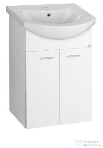 AQUALINE ZOJA mosdótartó szekrény, 2 ajtós, 50,5x74x30cm, fehér 51055A