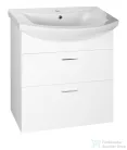 AQUALINE ZOJA mosdótartó szekrény, 2 fiókos, 61,5x74x32cm, fehér 51061A