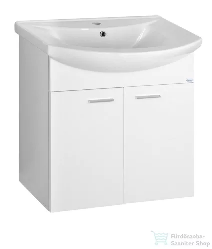 AQUALINE ZOJA mosdótartó szekrény, 2 ajtós, 61,5x74x32,5cm, fehér 51063