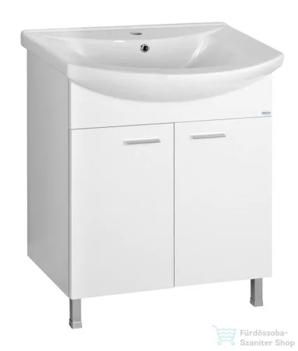 AQUALINE ZOJA mosdótartó szekrény, 2 ajtós, 61,5x74x32,5cm, fehér 51063