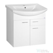   AQUALINE ZOJA mosdótartó szekrény, 2 ajtó, 1 fiók 61,5x74x32,5cm, fehér (51065A)